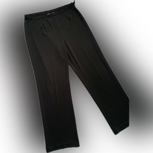 CASLON side zipper black pants, rayon/polyester/Spandex, stretch size LARGE - Picture 5 of 10